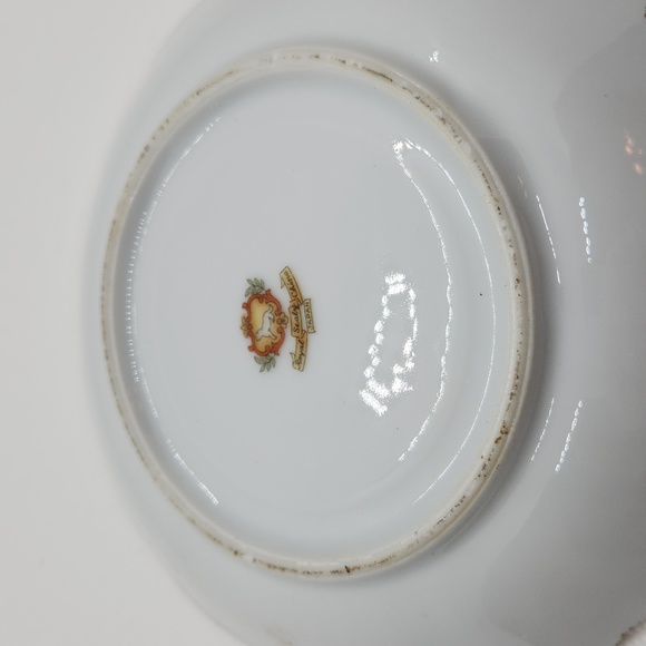 Vintage Royal Sealy Porcelain Yellow and Gold Lusterware 3 Footed Tea Cup,Saucer - Picture 6 of 6